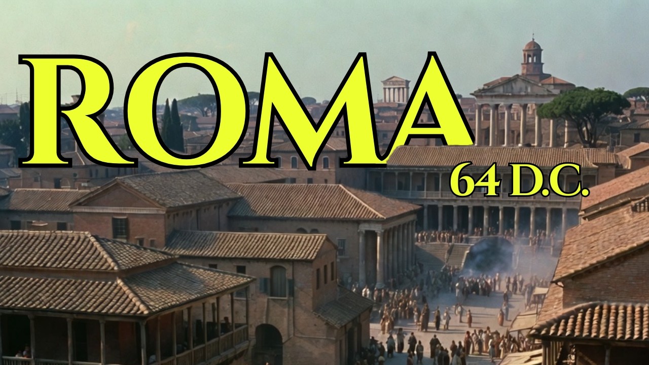 ¿Cómo era Caminar por Roma Antes del Gran Incendio? Reconstrucción Realista (64 d. ​​C.)