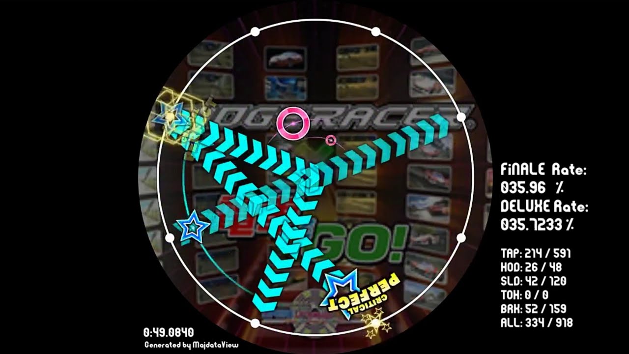 リッジでリッジでGO!GO!GO! -GMT mashup- - Hiro(SEGA)「RIDGE RACER」「電車でGO!」[Re:MASTER14+] maimai創作譜面 (2023ver.)