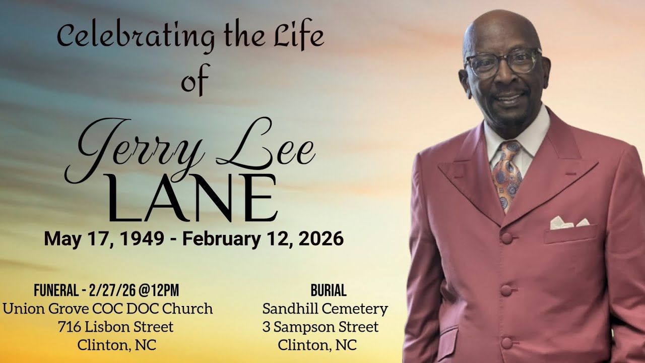 Celebrating the Life of Mr. Jerry Lee Lane