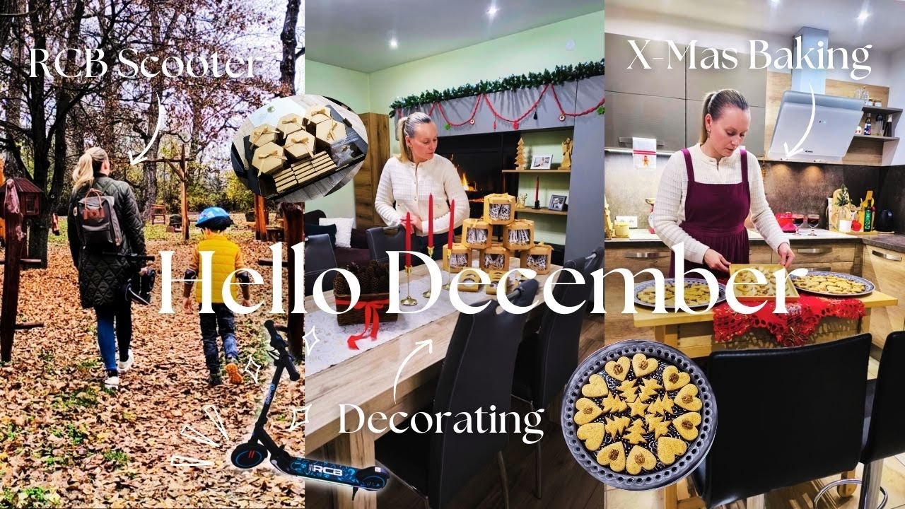 Hello December ❄️| inTHEmiddle of decorating for Christmas 🎄| RCB Scooter 🛴| Gingerbread Cookie 🍪