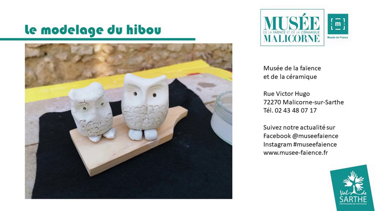 Tuto modelage d'un hibou en argile