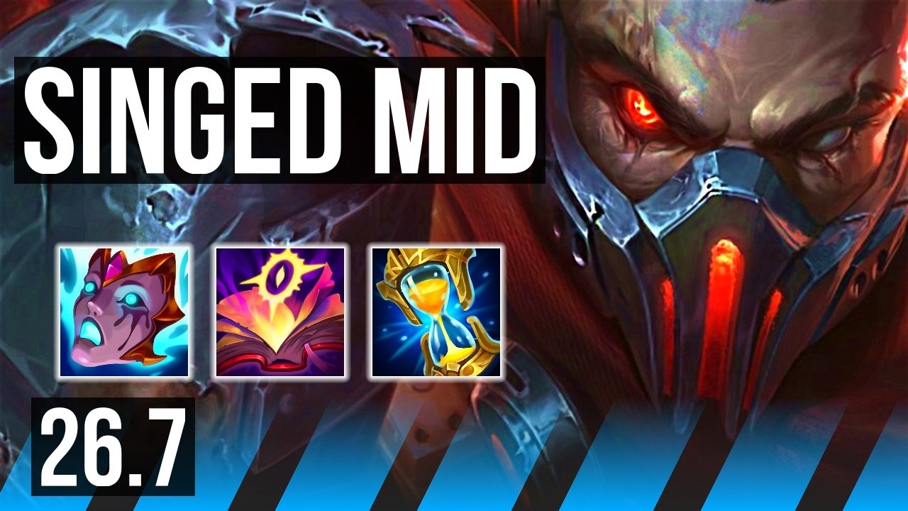SINGED vs SYLAS (MID) | Perfect KDA: 13/0/8 | EUW Master | 26.7
