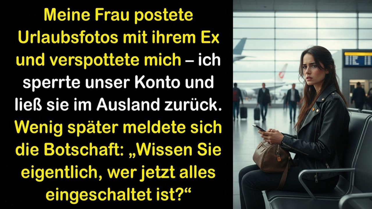 🌹Ich ließ meine Frau im Ausland zurück – als ich sah, mit WEM sie lachte, sperrte ich das Konto🌹