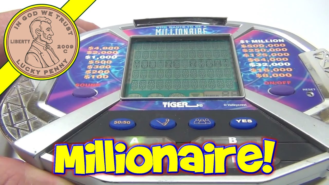Who Wants To Be A Millionaire Electronic Handheld Game, 2000 Tiger Electronics