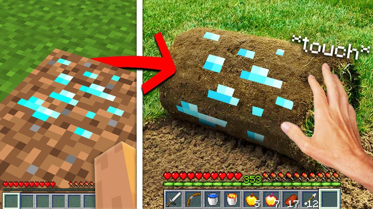 Minecraft, But Everything I touch turns Realistic...