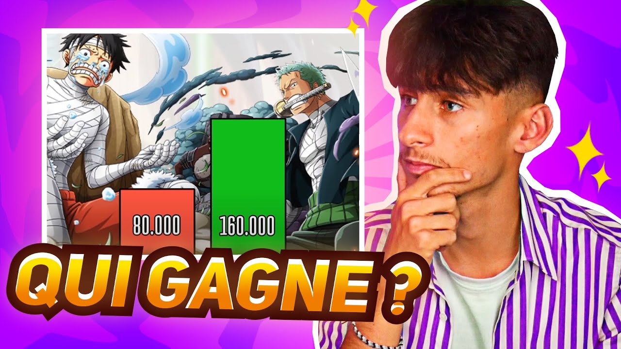 EXPERT ONE PIECE réagit à un POWER LEVEL, LUFFY VS ZORO ! (c'est bizarre)