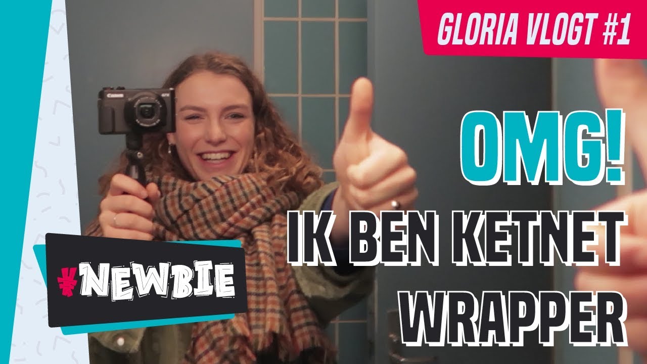OMG! Ik ben Ketnet-wrapper! | #NEWBIE Gloria Vlogt #1