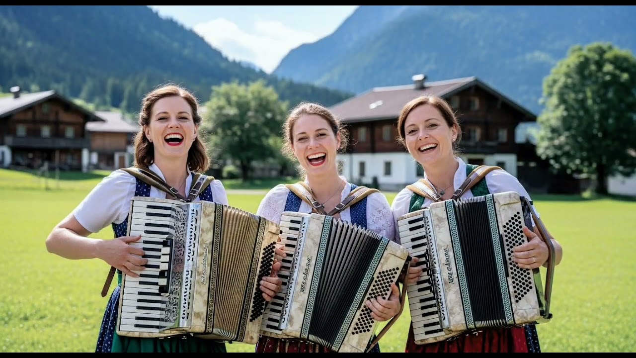 Sunset in the Alps 🌄 | Warm German Accordion Echoes