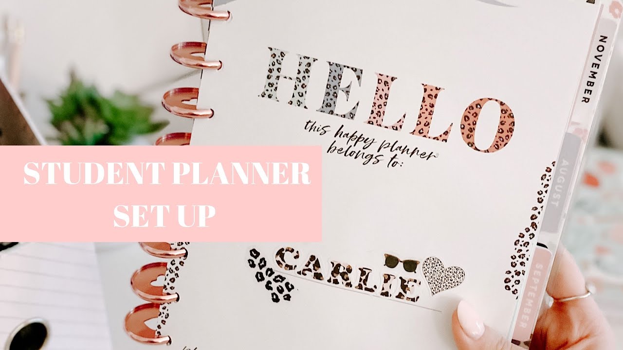 SET UP MY STUDENT PLANNER WITH ME!