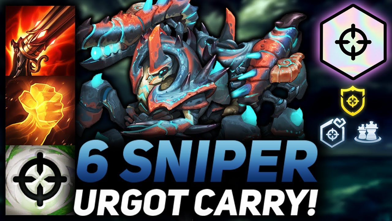 6 SNIPER URGOT CARRY DOES 30% BONUS DAMAGE PER HEX!! | Teamfight Tactics Patch 11.23