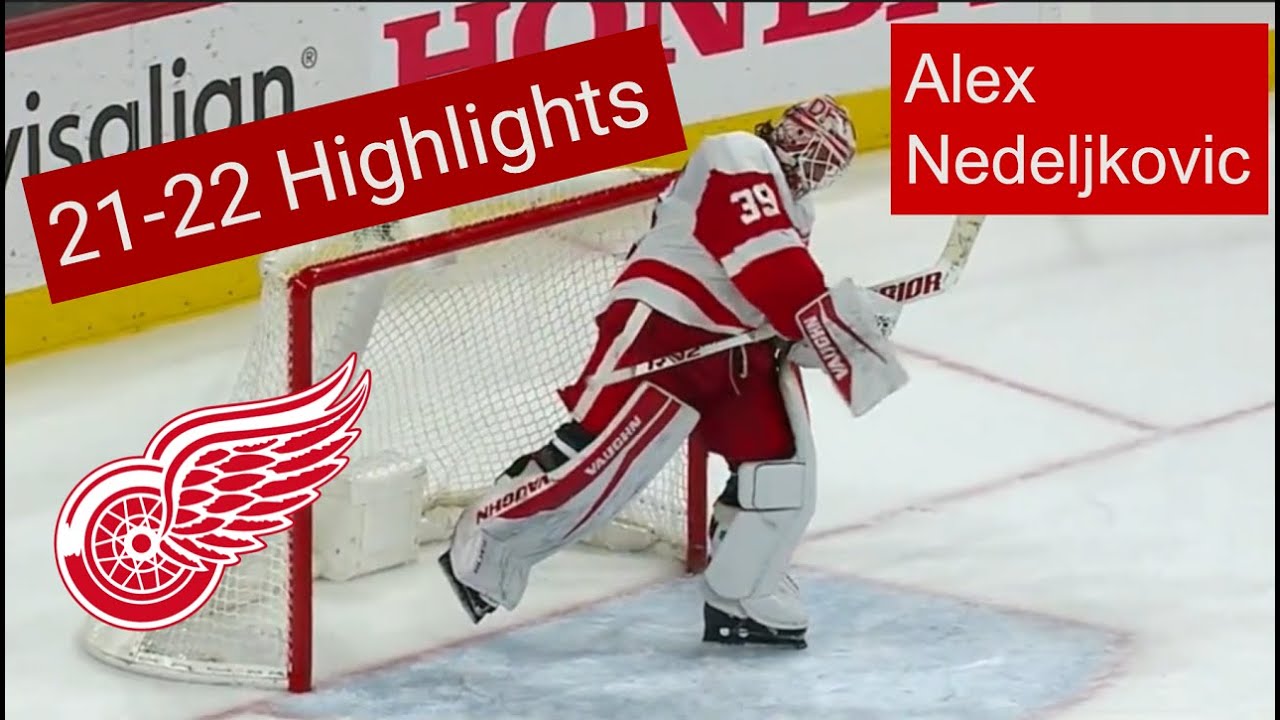 Alex Nedeljkovic Detroit Red Wings 2021-2022 Season Highlights