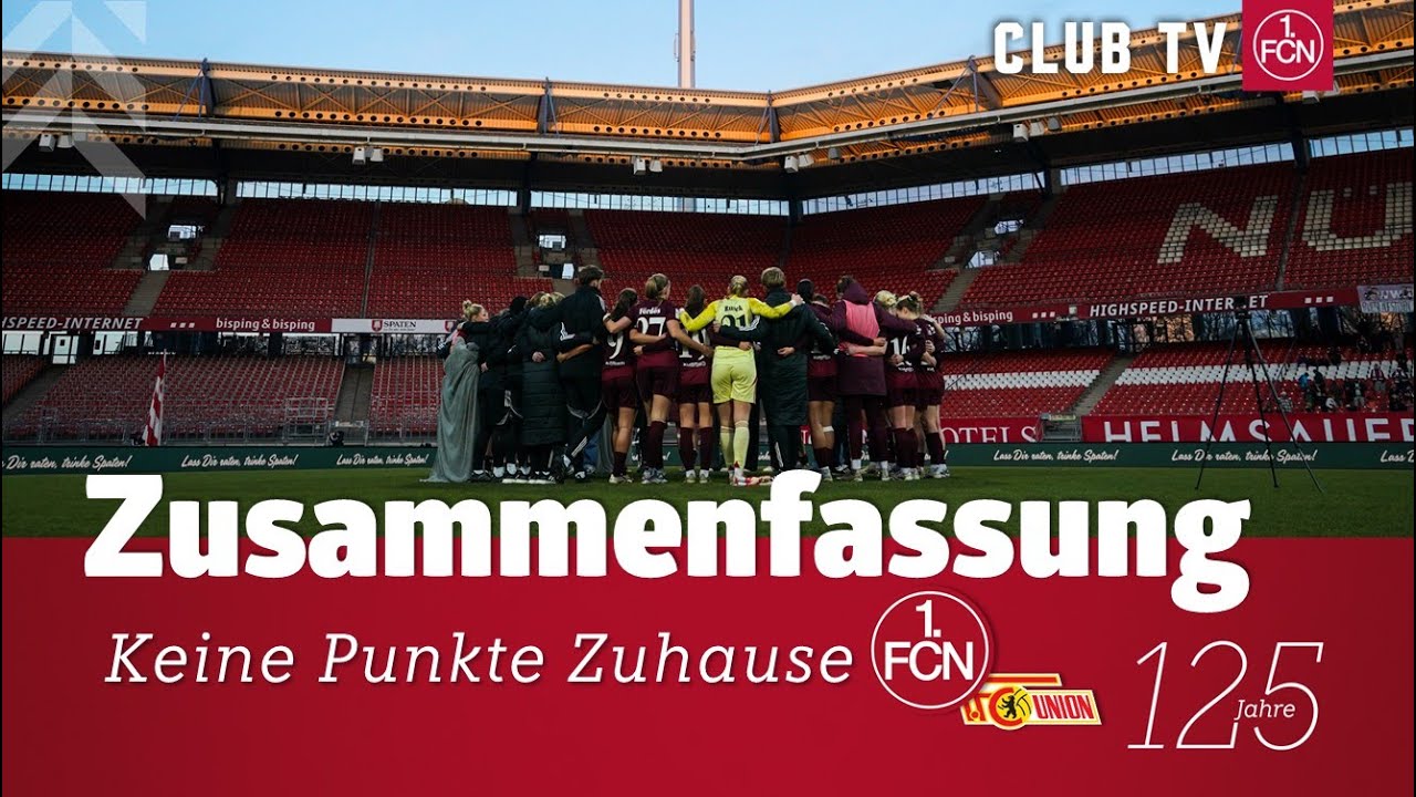 Pleite zum Rückrundenstart | ClubFrauen Highlights | 1. FC Nürnberg - 1. FC Union Berlin 1:2