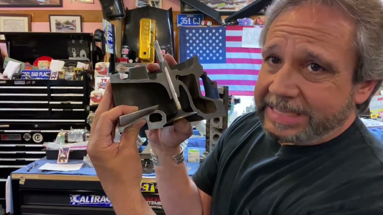 DragBoss Garage: Pick Up 30 Ft. Lbs. Of Torque Filling The Port Floors Of 351 Cleveland 4 BBL Heads