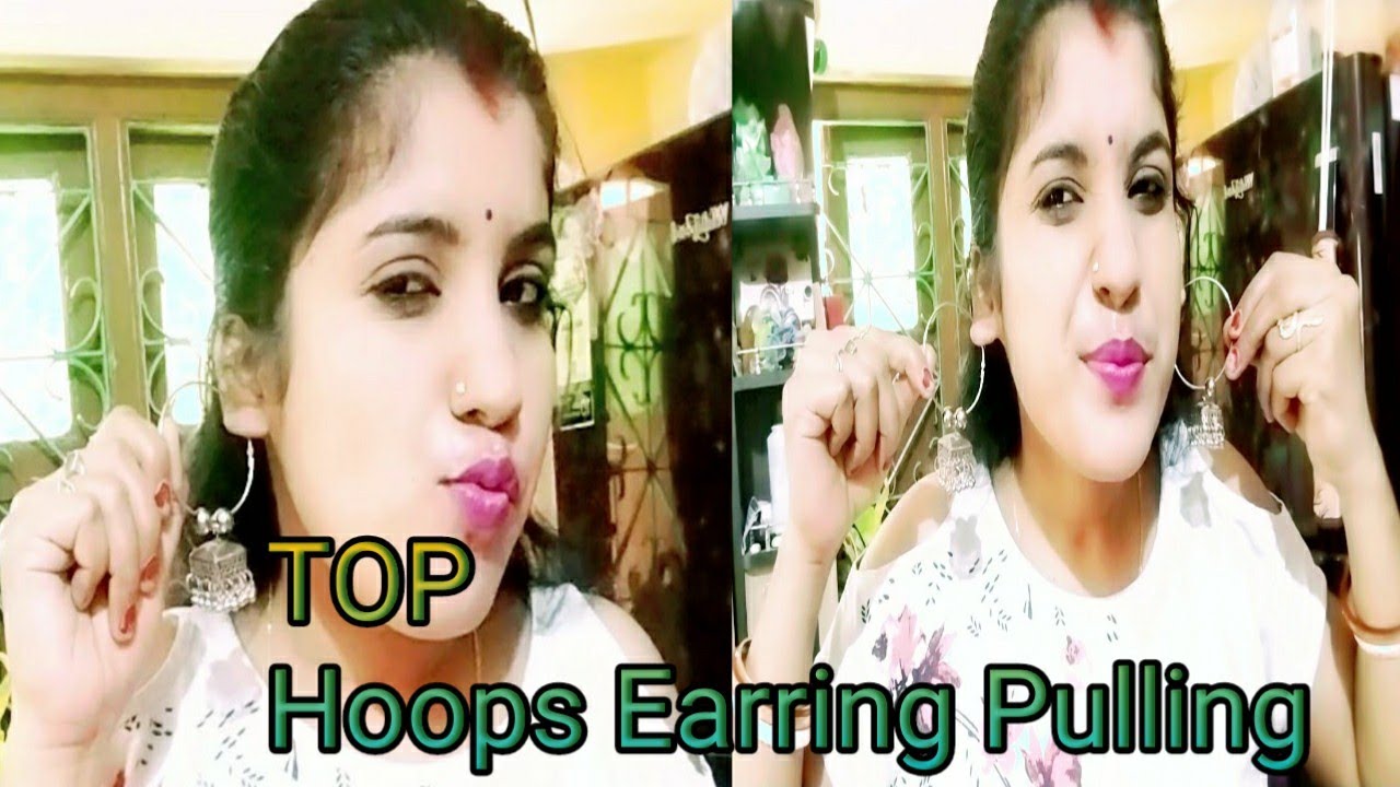 Hoops Earring Pulling Challenge With Zoom || Ear Pulling