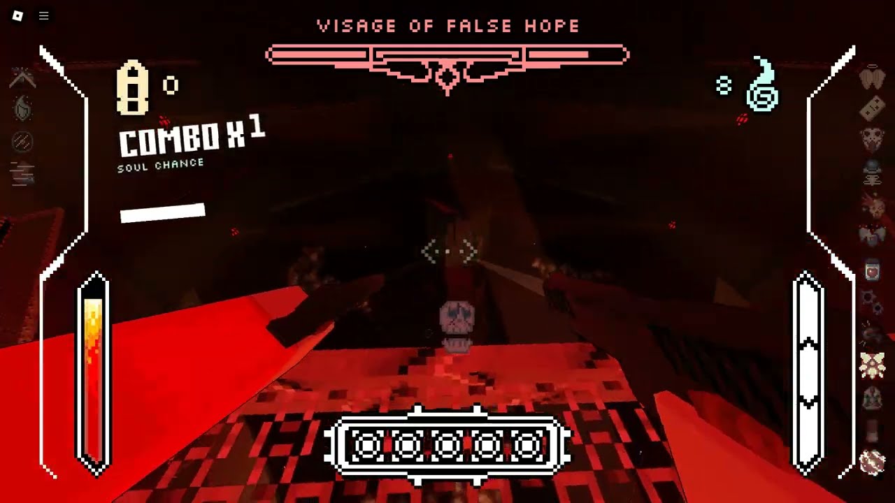 Pizza game Visage of false hope boss fight (blind playthrough) Roblox