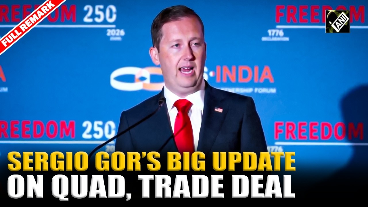 QUAD, India-US Trade Deal, Modi-Rubio talks at G7 & more: Sergio Gor&rsquo;s big speech on India-US ties