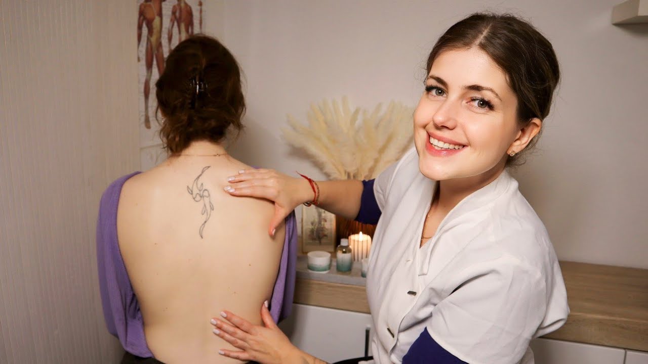 ASMR MASSAGE For Sleep | Tingly Rückenmassage mit Öl 🪔 Real Person Back Exam deutsch german