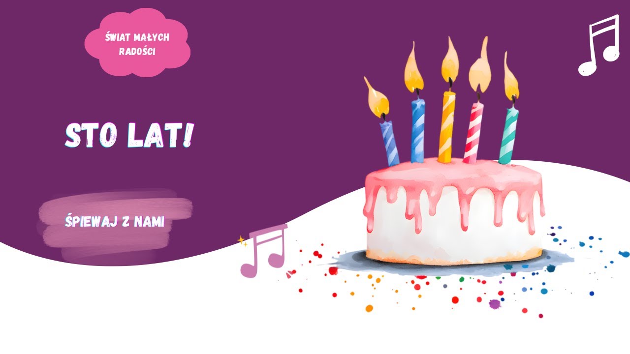 STO LAT! 🎂 Piosenka Urodzinowa dla Dzieci (Taneczna Wersja DISCO) 💃 Zabawa Urodzinowa