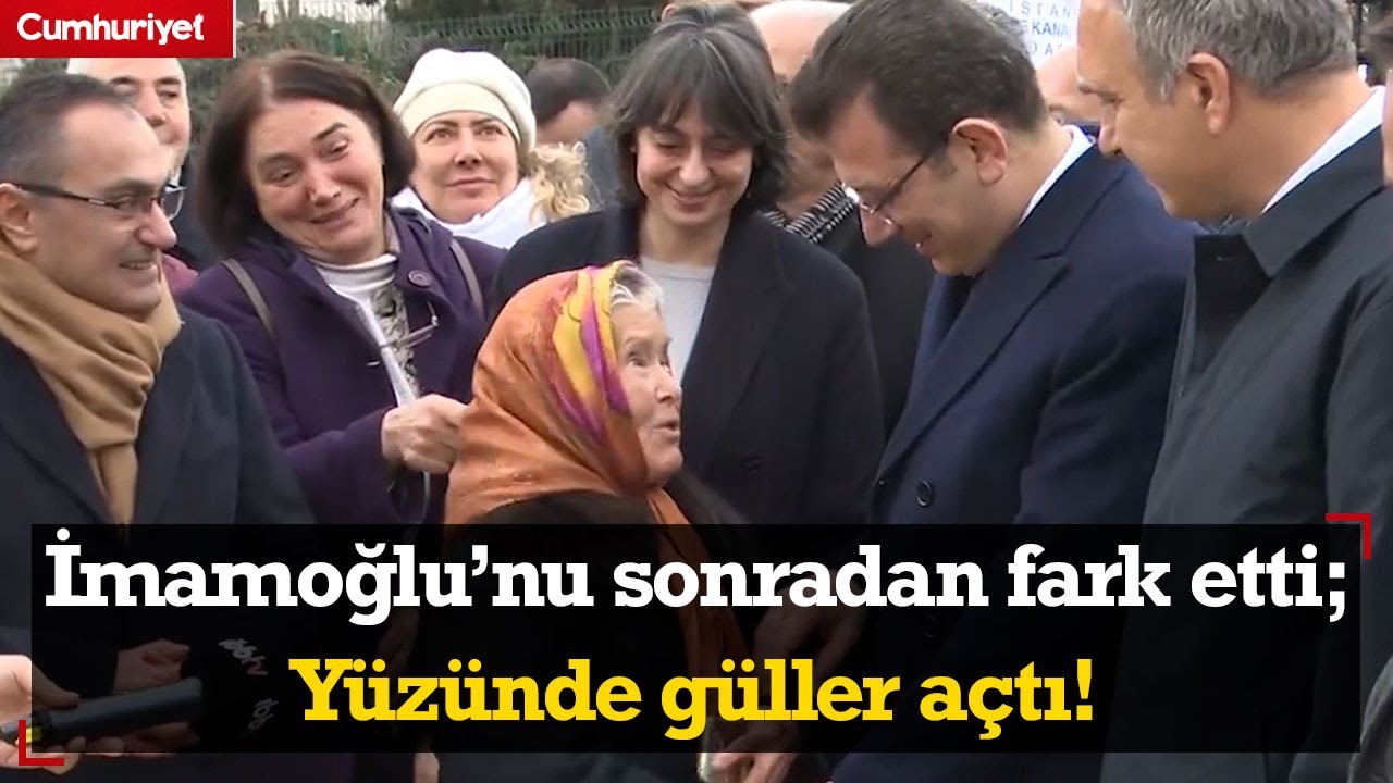 İmamoğlu'nu sonradan fark etti; Birbirlerini öpüp kokladılar