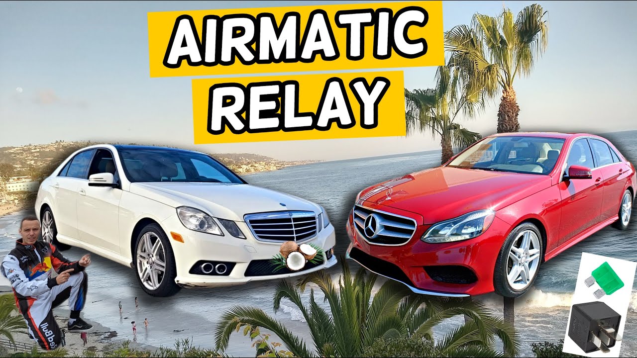 MERCEDES W212 E CLASS AIRMATIC RELAY LOCATION E350 E400 E250 E200 E220 E250 CDI BLUETEC