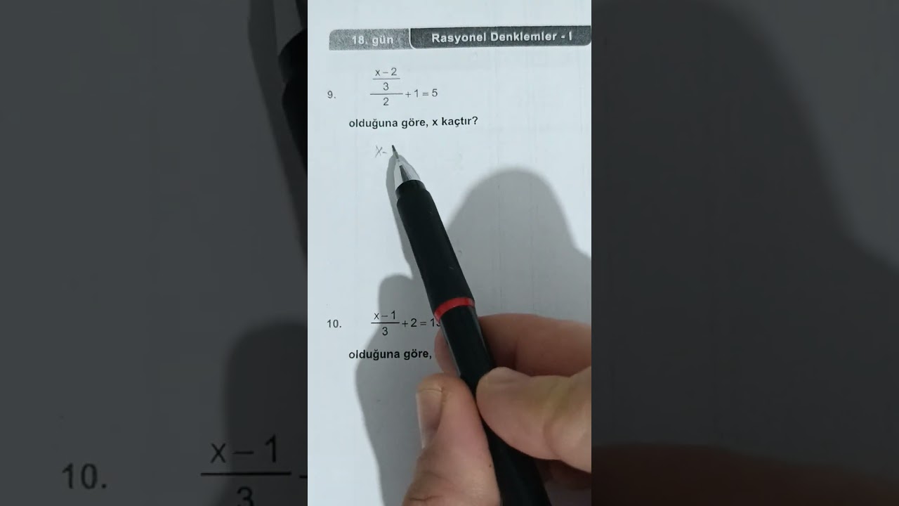 Antrenmanlarla matematik 1 18.gün 3.Antrenman