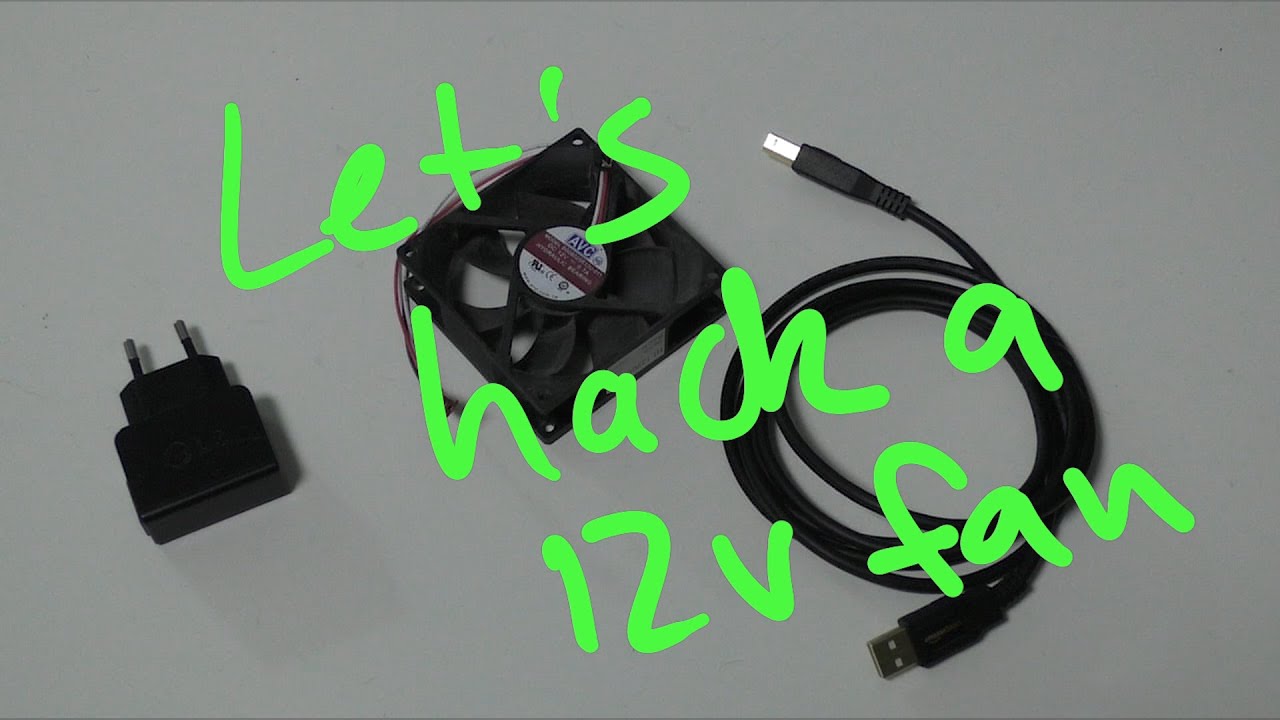 USB power your 12v fan with speed control - Hacking fans with James Lovelock Part 1
