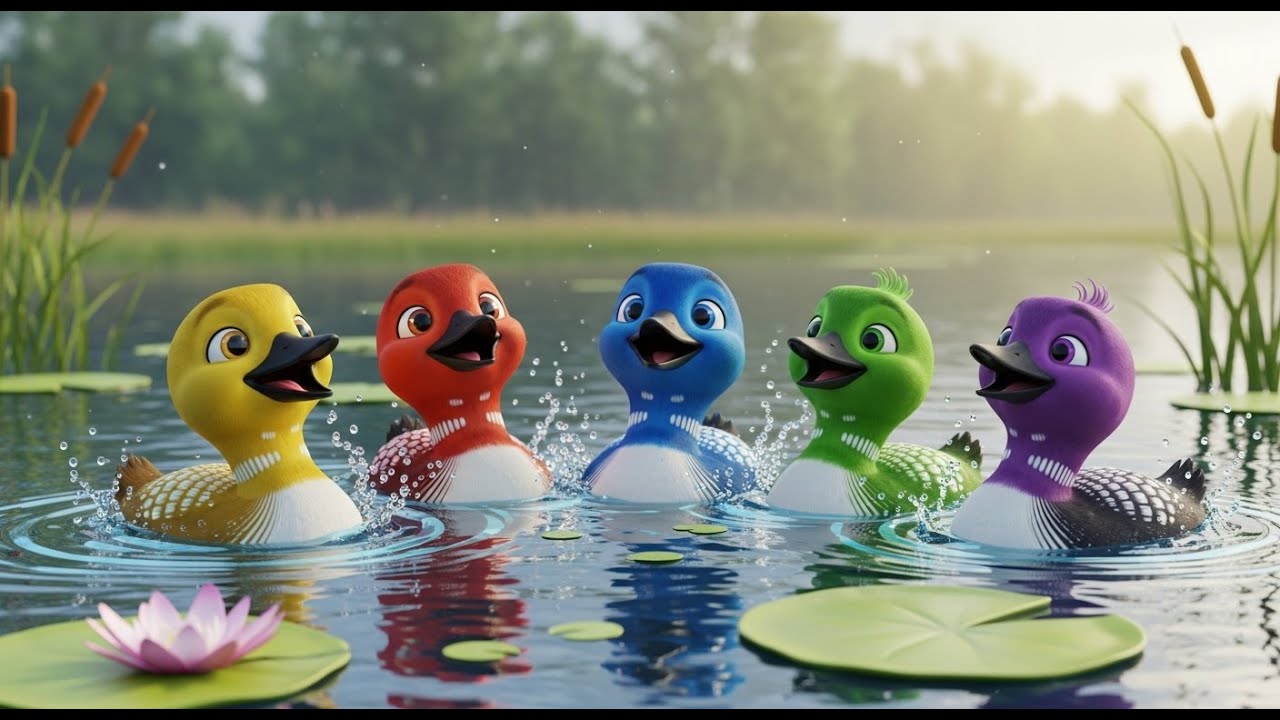 Five Little Loons Call Call Call | Nursery Rhymes for Kids & Baby Songs