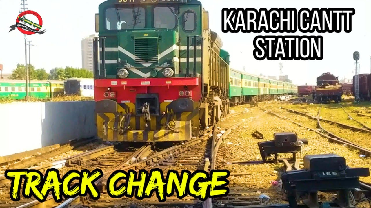 Track Change Special || Karakuram Express Changing Tracks over Multiple Tracks || Pakistan Railways