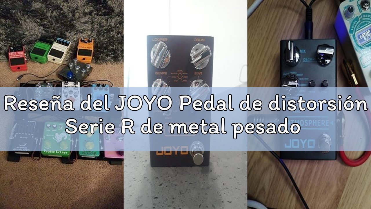 Reseña del JOYO Pedal de distorsión Serie R de metal pesado entre Americano y Británico para efecto