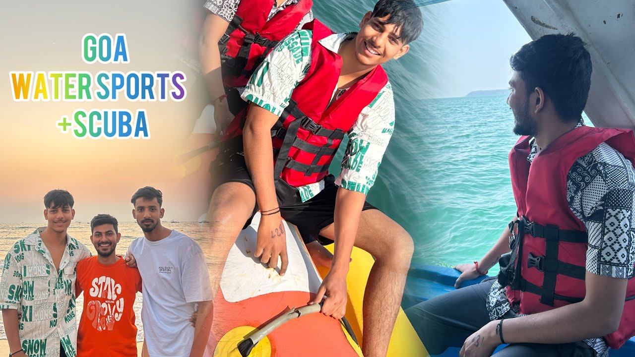 Goa water sports + scuba ￼ activities.. part 2 #bhai #goa 