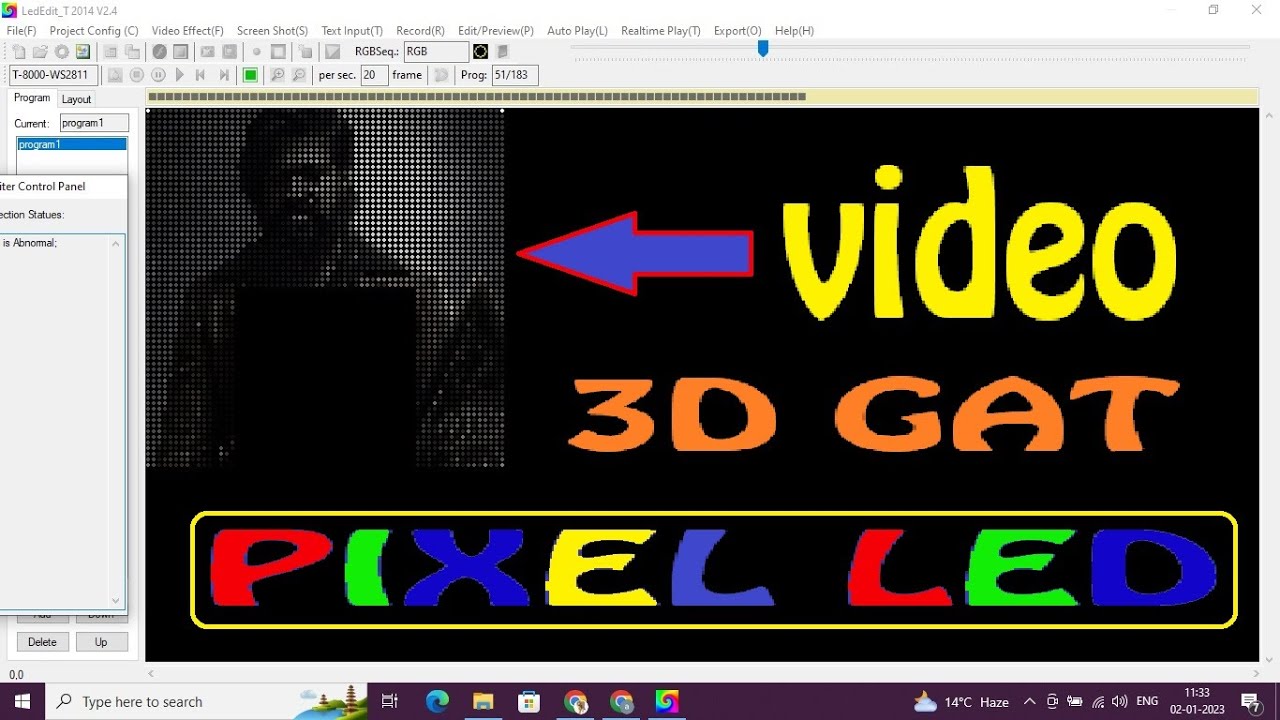 How to download pixel led software video to effcet #video #light #dj #1on_trending #3d #ajlight