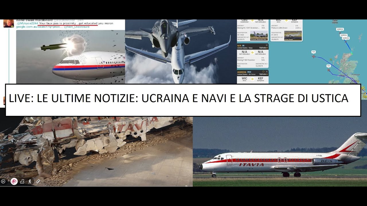 LIVE: NOTIZIE UCRAINE E NAVI RUSSE - LA STRAGE DI USTICA