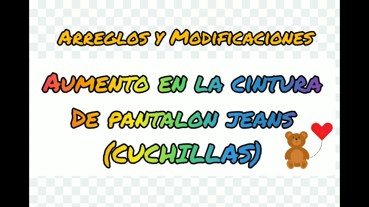 AUMENTA LA CINTURA DE TUS PANTALON JEANS COMO PROFESIONAL