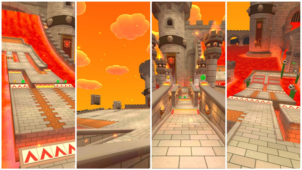 Mario Kart Tour // SNES Bowser Castle 3 Gameplay (All Variants)