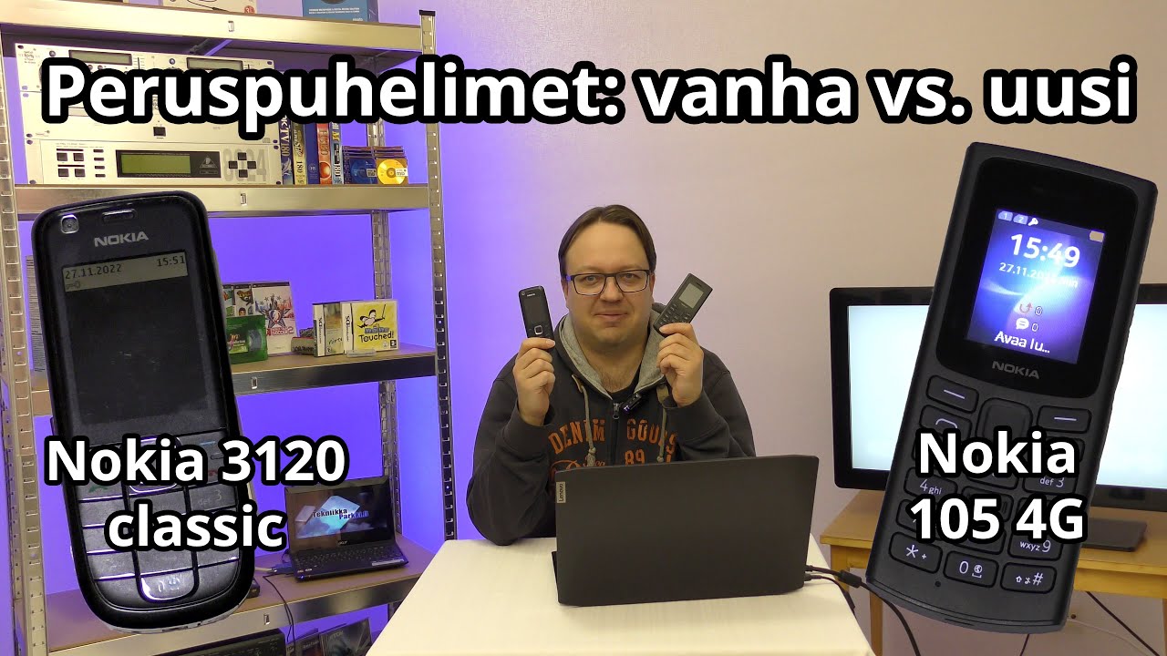 Uusi vs. vanha: vertailussa Nokia 105 4G ja Nokia 3120 Classic