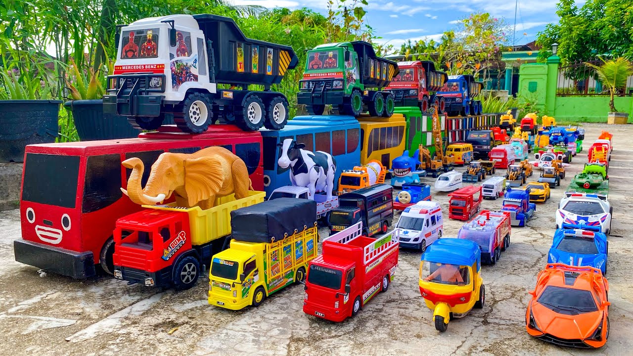 Box Full of Model Cars -Mazda Mx5, Koenigesgg Jesko, Lamborghini Scv12, Byd Yang Wang U8, Toyota Car