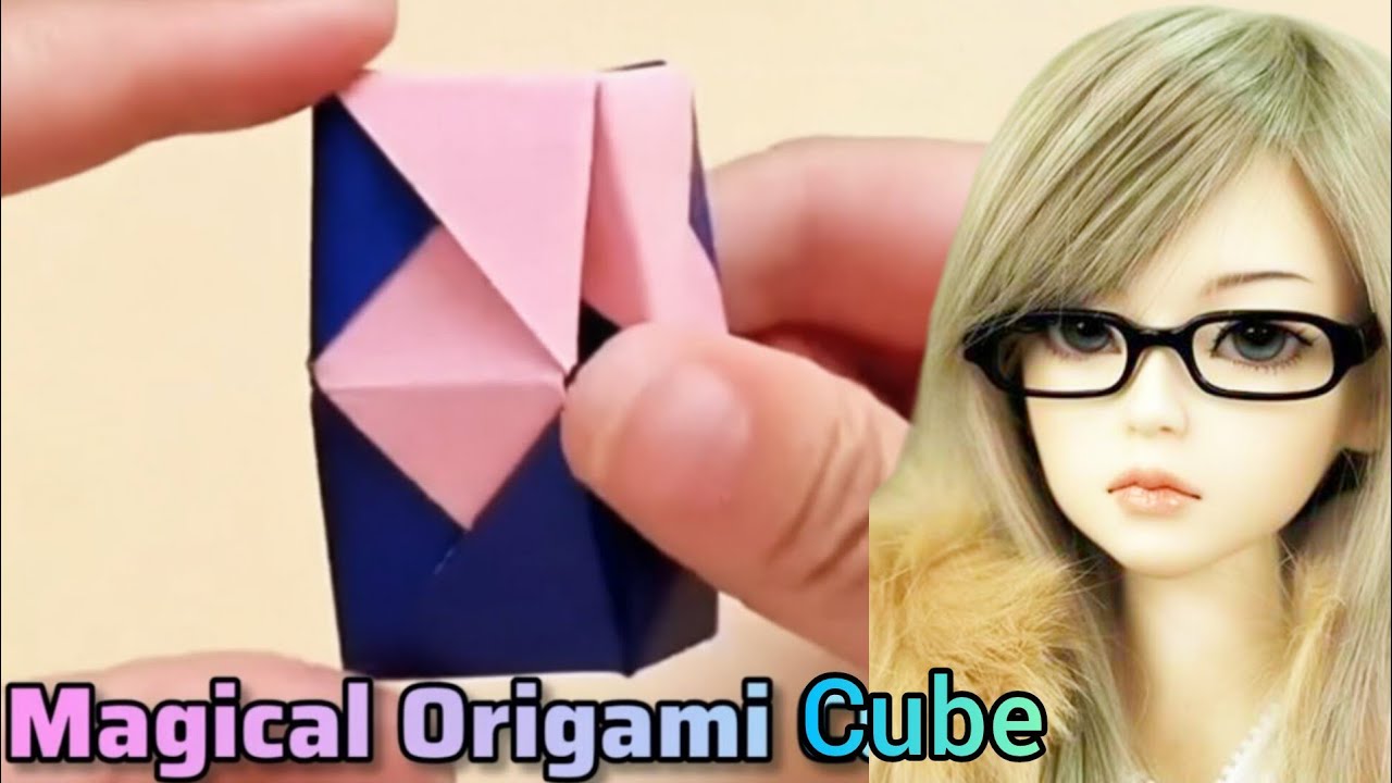 Anti-Stress Paper Fidget Toy | Magical Origami Cube 