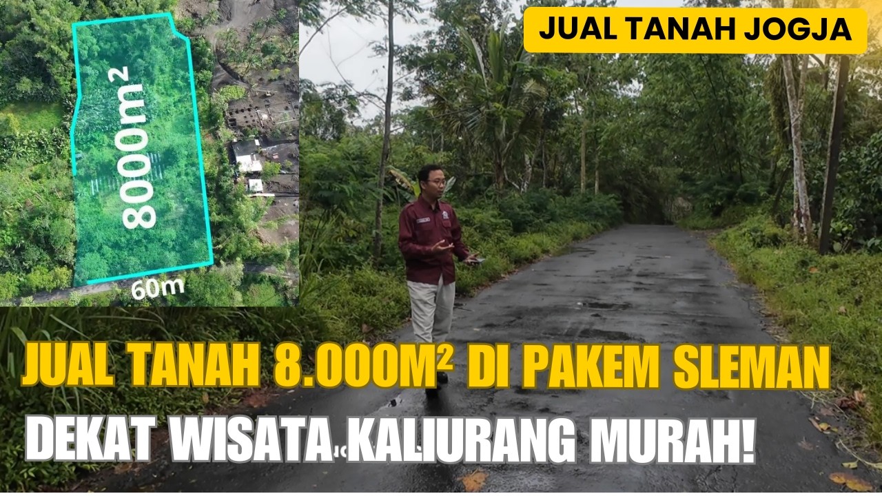 EPS 628 JUAL TANAH 8.000M² DI PAKEM SLEMAN - SHM PEKARANGAN, DEKAT WISATA KALIURANG, HARGA MURAH!