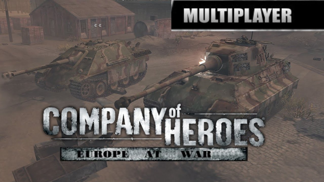 Company of Heroes Co-Op (New Seine River Docks) 2vs3 Expert CPU [Europe At War mod]
