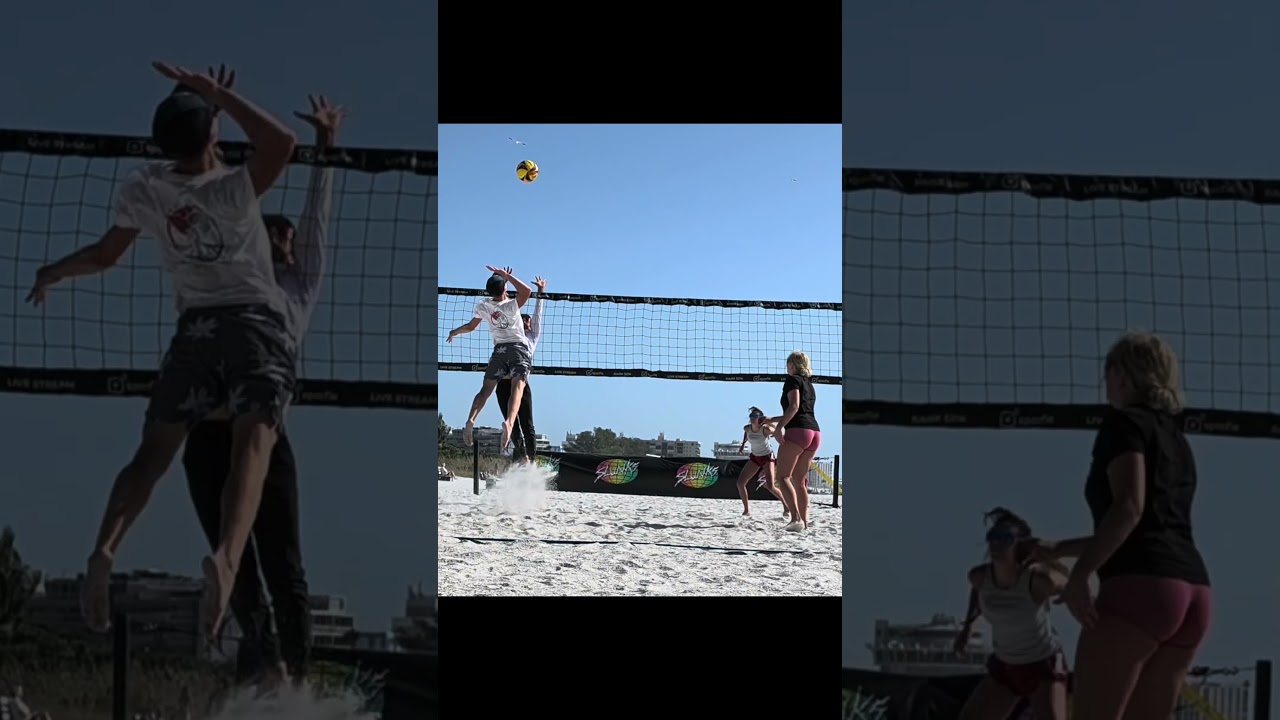 Monster spike from last weekend‘s Saint Pete tournament beach volleyball ￼