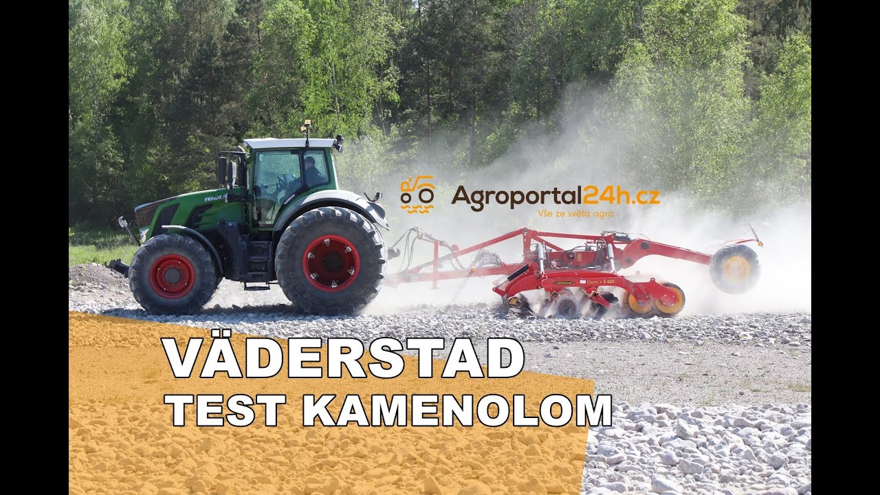 Extrémní testování strojů Väderstad v kamenolomu