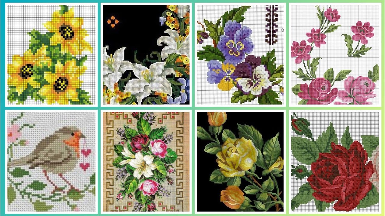 #1 Most Beautiful and Unique New Cross Stitch Patterns For Everything #CrossStitchDesign#Trend
