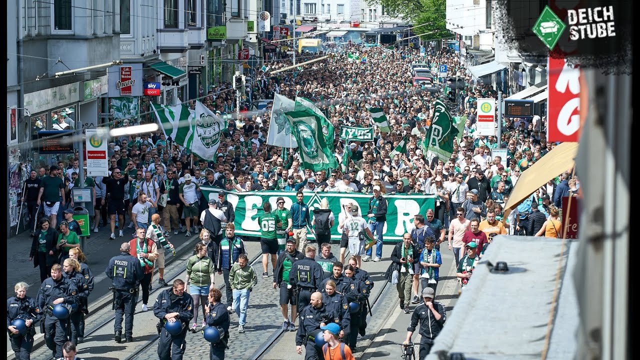 Werder Bremen-Fan-Wahnsinn - so lief die grün-weiße Party vor dem Spiel gegen den 1. FC Köln!