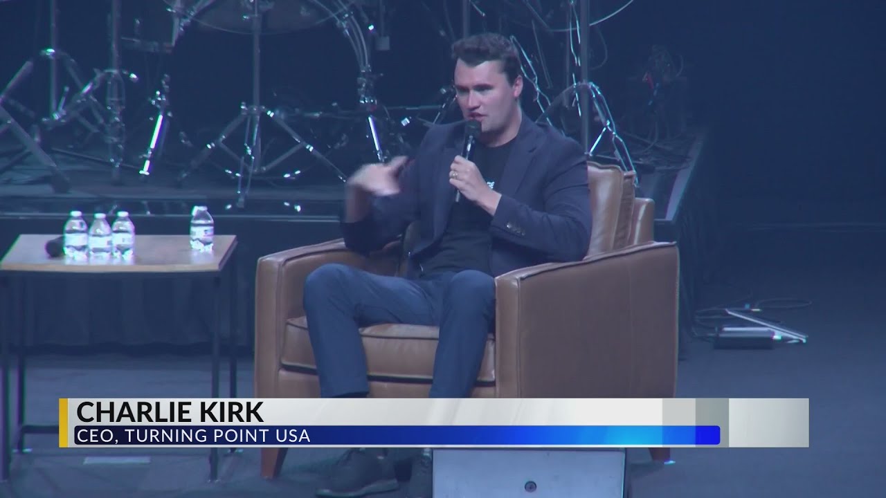 Supporters, protesters attend Charlie Kirk speech at Albuquerque church