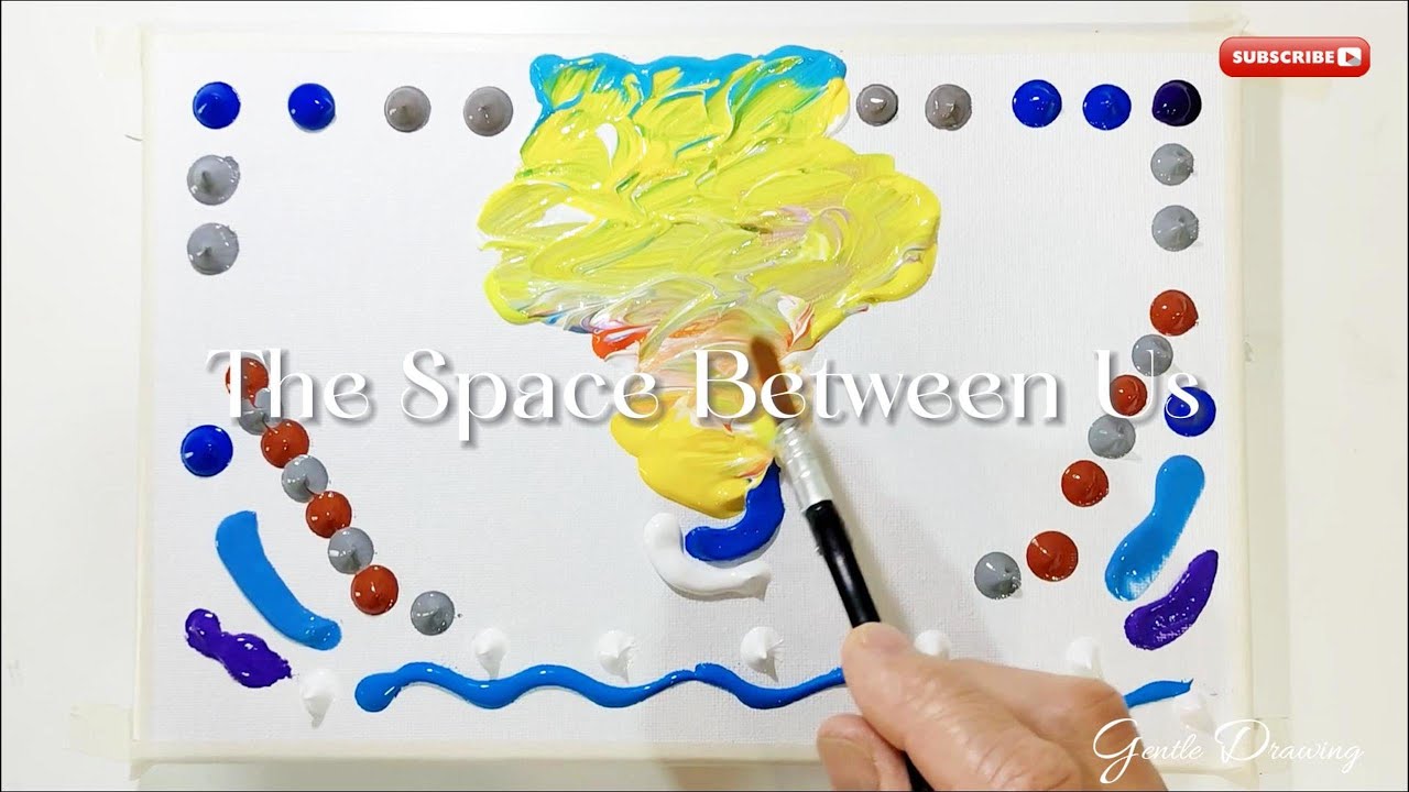 Gentle Lines | Dance oThe Space Between Us Acrylic Painting Process | Calm Art Vol.16