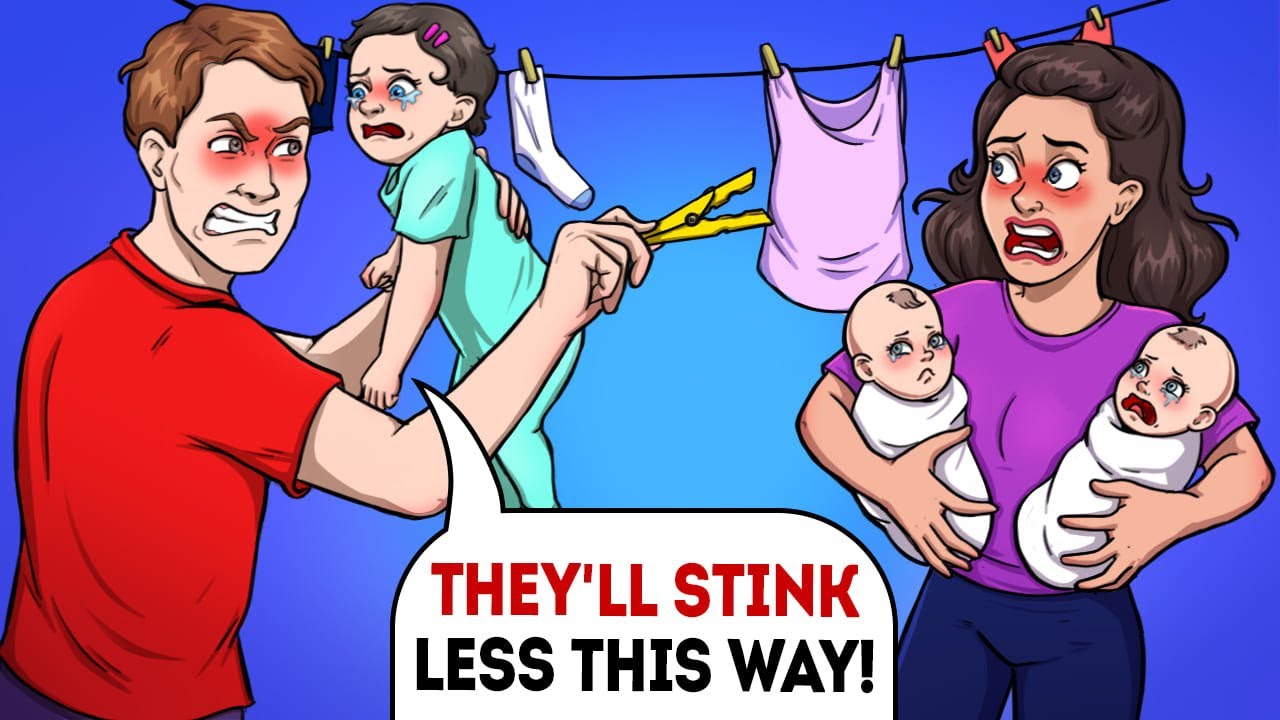 Husband walked away from our kids because they stunk