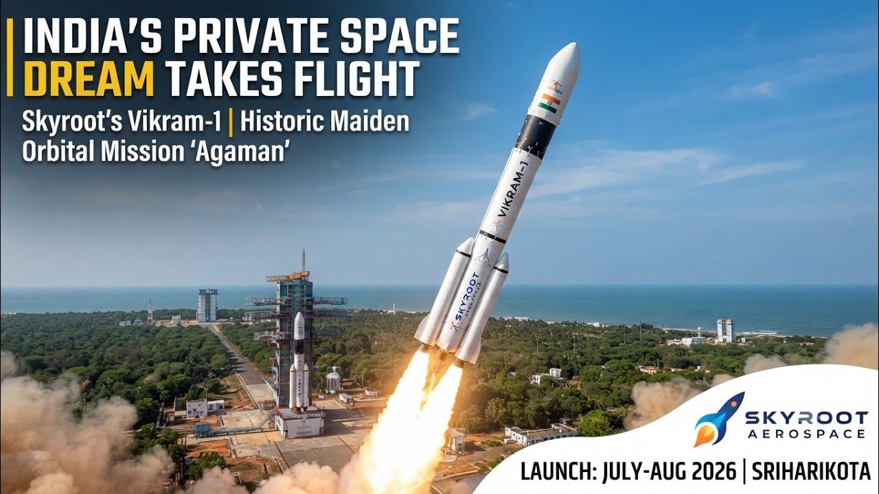 INDIA&rsquo;S PRIVATE SPACE REVOLUTION! Skyroot's Historic 'Agaman' Mission