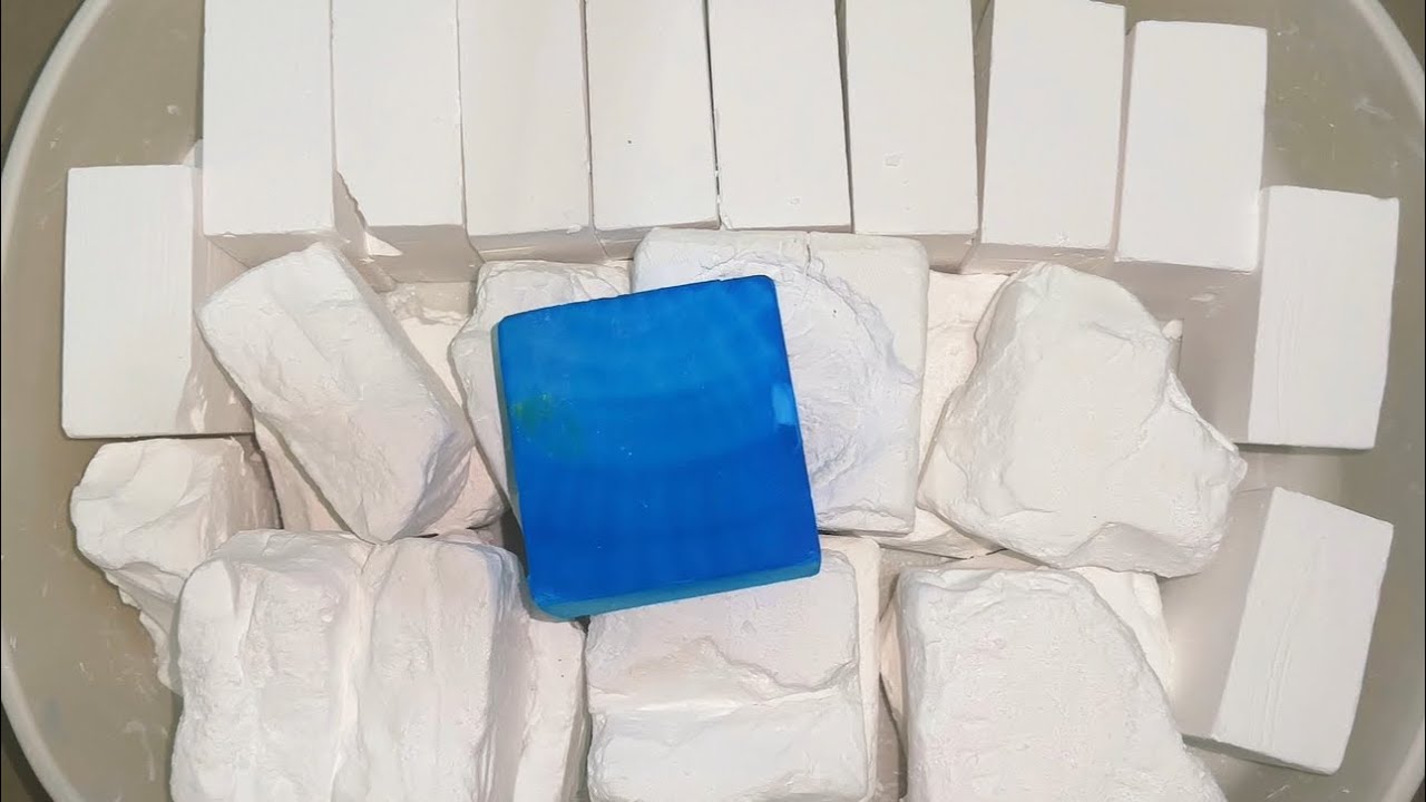  ASMR | Crushing 30+ Chalk Blocks (Including dyed）| No Talking, Just Crunchy Sounds