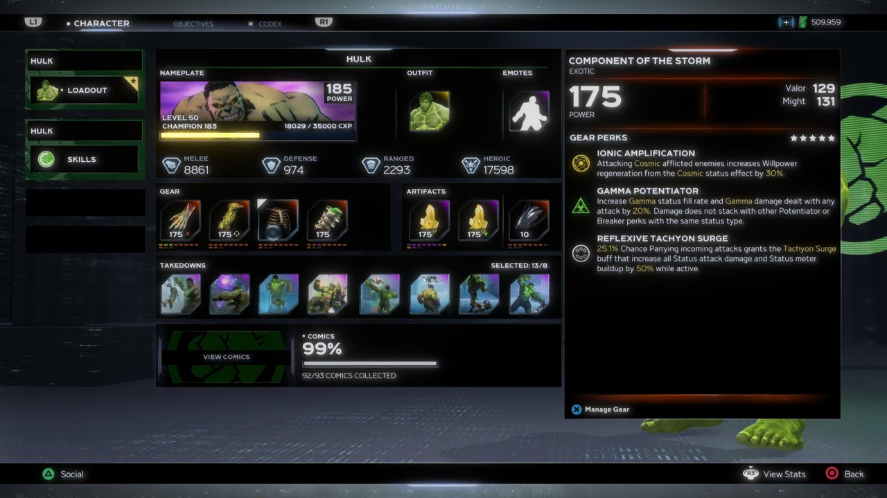Marvel's Avengers: Hulk - Updated Heroic Build test run