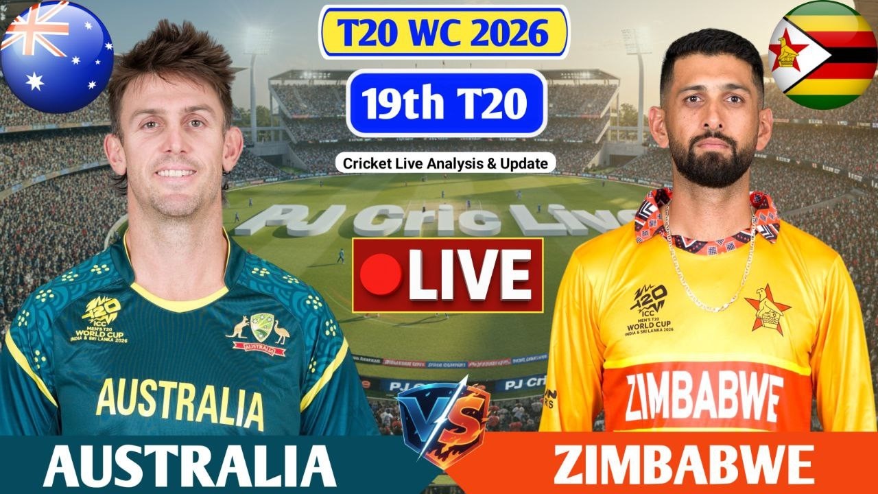 Australia Vs Zimbabwe 19th T20 Match | Live Score Analysis & Discussion | AUS vs ZIM T20 Match